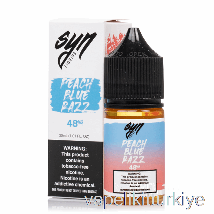 Vape Kalem Vape Mate şeftali Mavisi Razz - Syn Tuzları - 30ml 24mg